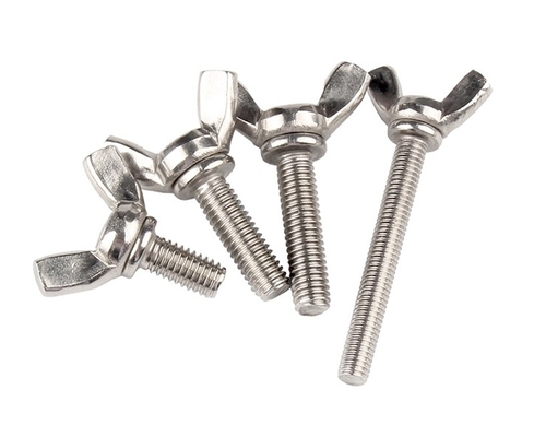 Estándar ANSI/ASME M6 M8 M10 Cerrojo y tuercas de alas de acero inoxidable resistentes a la corrosión para maquinaria industrial