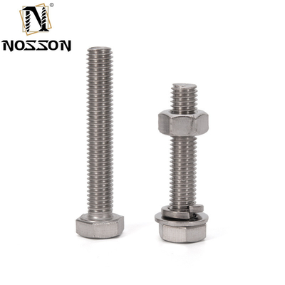 Zinc Revestido de acero inoxidable para la limpieza de tornillos hexagonales y tuercas 304 316 para alta resistencia a la tracción en aplicaciones industriales