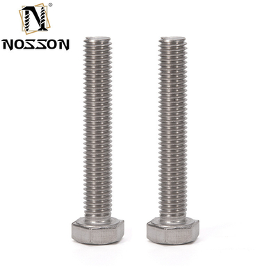 Zinc Revestido de acero inoxidable para la limpieza de tornillos hexagonales y tuercas 304 316 para alta resistencia a la tracción en aplicaciones industriales
