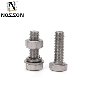 Zinc Revestido de acero inoxidable para la limpieza de tornillos hexagonales y tuercas 304 316 para alta resistencia a la tracción en aplicaciones industriales