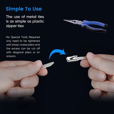 11.8 pulgadas de longitud 304 cable de acero inoxidable con acabado de zinc y soporte personalizado Sistema de medición imperial