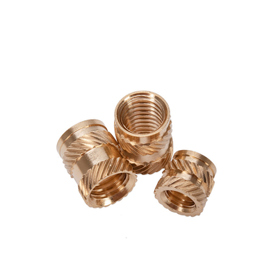 Inserto de fusión de cobre gruñido M3 M6 de latón inserto para madera a través de agujeros de latón gruñido tornillo de pulgar