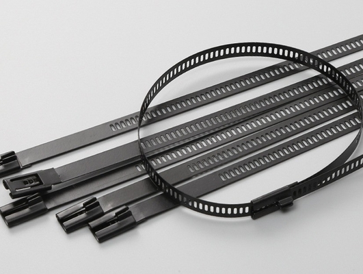 Estándar ISO 100pcs Enlaces de cable de acero inoxidable de 12 mm para aplicaciones industriales