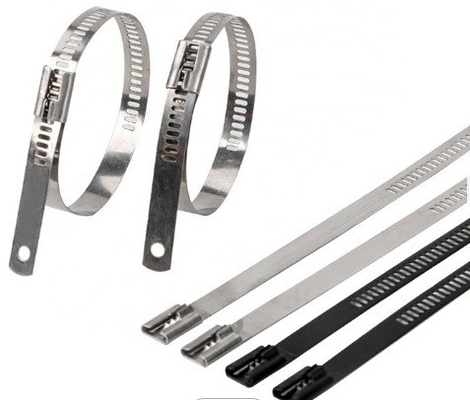 Bloqueo automático de cable de envoltura de metal de corbata de pelota JIS estándar PVC revestido de acero inoxidable 7,9 mm GB estándar