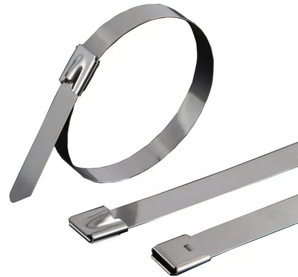 Bloqueo automático de cable de envoltura de metal de corbata de pelota JIS estándar PVC revestido de acero inoxidable 7,9 mm GB estándar