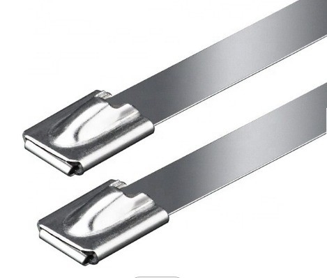 Bloqueo automático de cable de envoltura de metal de corbata de pelota JIS estándar PVC revestido de acero inoxidable 7,9 mm GB estándar
