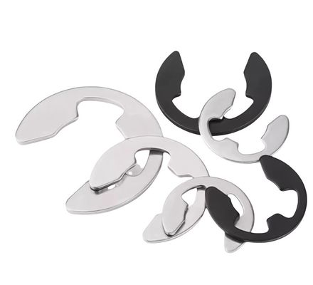 Anillo de retención de circunvalación de tipo E de acero inoxidable de estilo dividido para servicios de mantenimiento de equipos mineros M1.5-M10