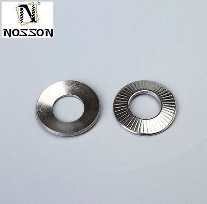 M3-M30 NFE25511 Acero inoxidable Francés Lavadora antibloqueo suelta Disco Lavadora de platillos de medallón Lavadora de platos plana redonda