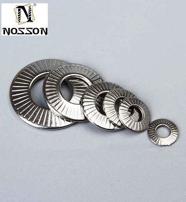 M3-M30 NFE25511 Acero inoxidable Francés Lavadora antibloqueo suelta Disco Lavadora de platillos de medallón Lavadora de platos plana redonda