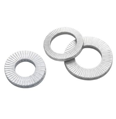 Cuidado de la salud M3M4M5M6M8M10M12M14M16M18M20M22M24M27m30 Lavadoras de cerradura de resorte de acero al carbono personalizado Dacromet doble pila DIN25201