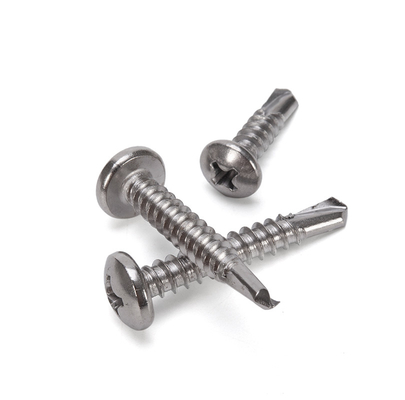 Acero INCH Sistema de medición de acero inoxidable Phillips cabeza de botón tornillo de auto-perforación por Oukailuo con acabado zincado