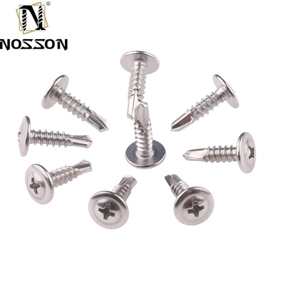 ST4.2 Sistema de medición métrico Acero de carbono Dacromet Hex Head Torsión de auto-perforación con brida para la resistencia industrial