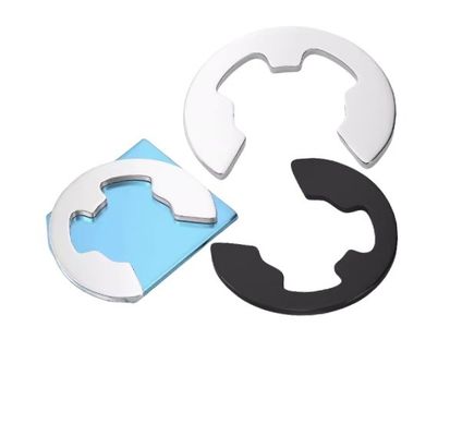 Aplicación de atención médica Anillos de retención métricos de estilo cuña Lavadora para eje Clip de zinc de acabado de acero inoxidable M4 M5 M6 DIN6799 E