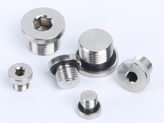 304 de acero inoxidable Hex Oil Drain Plug con amplio rango de la laringe