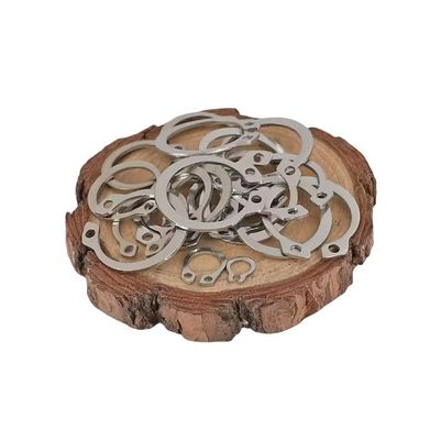 Anillo de tipo E de acero inoxidable para equipos de tratamiento de agua Tamaño M3M4M5M6M8M10M12M14M16M240M18M20M22M24M27 Norma DIN