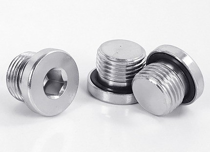 304 de acero inoxidable Hex Oil Drain Plug con amplio rango de la laringe