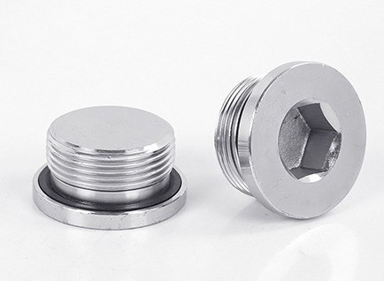 304 de acero inoxidable Hex Oil Drain Plug con amplio rango de la laringe