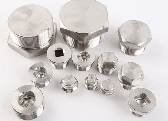 Enchufe laríngeo 304 de acero inoxidable Hexagonal exterior de brida enchufe de cara para enchufe de tuberías de aceite y agua