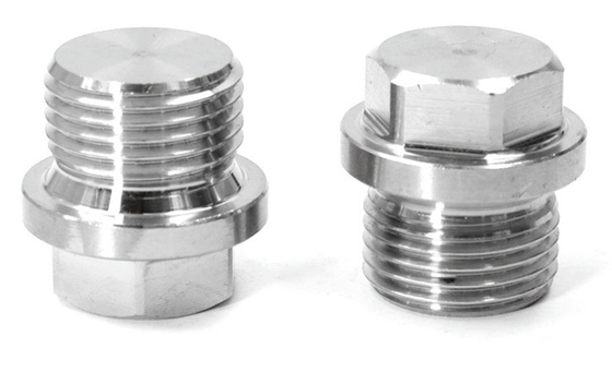 Enchufe laríngeo 304 de acero inoxidable Hexagonal exterior de brida enchufe de cara para enchufe de tuberías de aceite y agua