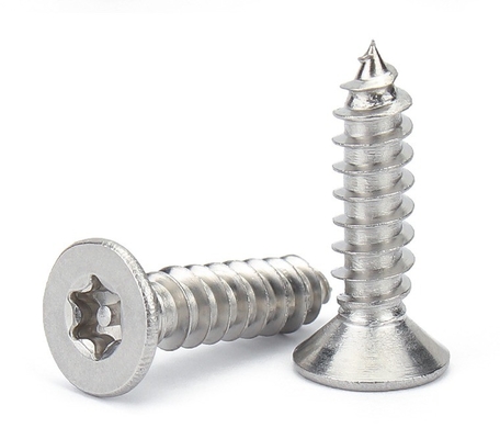 M5 M6 M8 Métrico Micro acero inoxidable galvanizado cruz de hormigón de cabeza plana Techo de madera tornillos de autoapertura