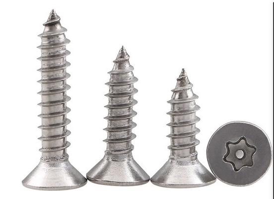 M5 M6 M8 Métrico Micro acero inoxidable galvanizado cruz de hormigón de cabeza plana Techo de madera tornillos de autoapertura