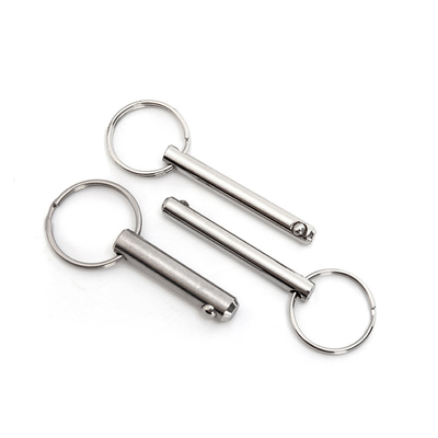 Pin de bloqueo de bolas de acero inoxidable de plata personalizado para transporte aéreo y soluciones de personalización profesionales