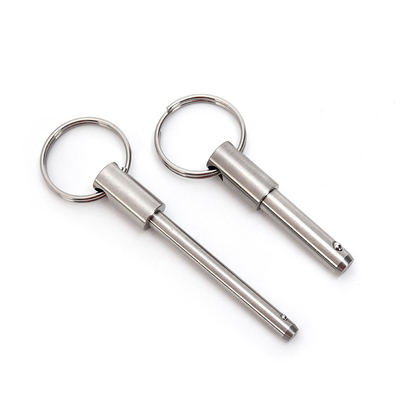 Pin de bloqueo de bolas de acero inoxidable de plata personalizado para transporte aéreo y soluciones de personalización profesionales