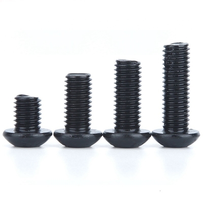 ISO Standard Pan Head 1/4-20*1/2 pulgadas Grado 12.9 Black Hexagon Socket Screw con hilo completo y accionamiento hexagonal