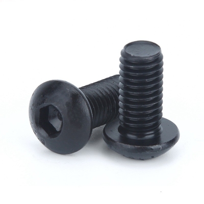 ISO Standard Pan Head 1/4-20*1/2 pulgadas Grado 12.9 Black Hexagon Socket Screw con hilo completo y accionamiento hexagonal