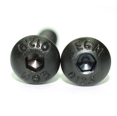 ISO Standard Pan Head 1/4-20*1/2 pulgadas Grado 12.9 Black Hexagon Socket Screw con hilo completo y accionamiento hexagonal