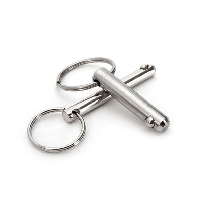 Pulsador cargado con eje de alfiler con acabado brillante de acero inoxidable de liberación rápida de pelota Pin de bloqueo y mango de botón de empuje ergonómico