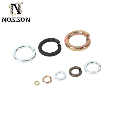 Lavadora de dientes interna plana/de resorte DIN 125 y 9021 DIN 127 en acero al carbono zincado