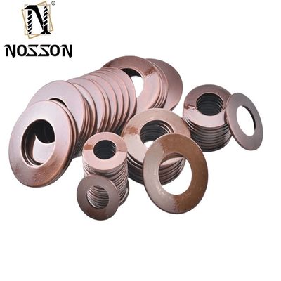 Lavadoras de resorte cónicas estándar de JIS DEN6796 de dientes exteriores de trabajo pesado de enroscamiento Belleville Lavadoras para conexiones atornilladas