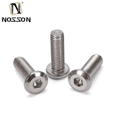 Grado métrico 8.8 A2-50 M6 Acero inoxidable 304 cabeza de enchufe hexagonal plana para hombres y mujeres tornillos de Chicago con tuerca estándar DIN