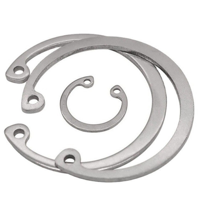 Circuito de acero inoxidable DIN 471 para M3M4M5M6M8M10M12M14M16M240M18M20M22M24M27 Material de bronce Tamaño personalizado Industria pesada