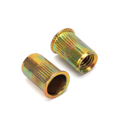 Nucleo de remachado de cabeza plana de zinc metrico para fijación precisa en la industria automotriz acabado plano