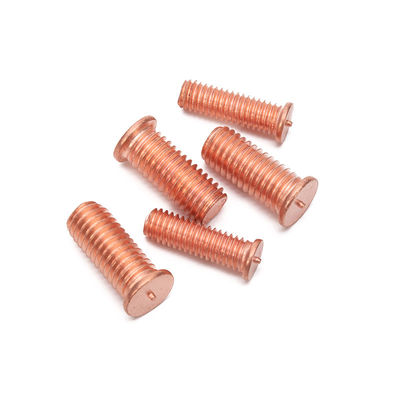 Finalización brillante sin recubrimiento JIS estándar de acero al carbono de cobre chapado perno de soldadura para tornillo de soldadura puntual de acero inoxidable