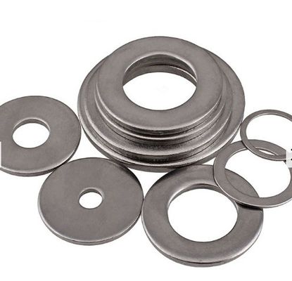 DIN 125 Forma A Lavadora plana plana de junta para el tratamiento del agua M3-M30 Cerrojos y tuercas hexagonales de acero inoxidable