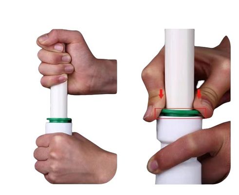 Conector rápido de ajuste de empuje Soporte personalizado para accesorios de agua OEM en tuberías redondas PPR