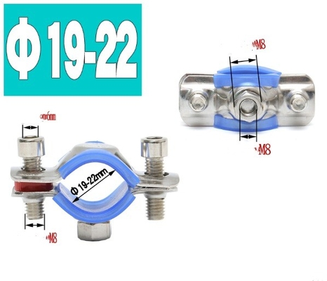 Sistema de medición INCH M5 M6 M8 M10 Abrazadera de tuercas con caucho en material de acero inoxidable