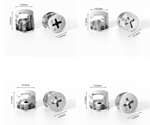 10 conectores enchufe de cerradura de la cámara de conexión de fijación de conexión ajuste de conexión de tornillo para muebles de altura