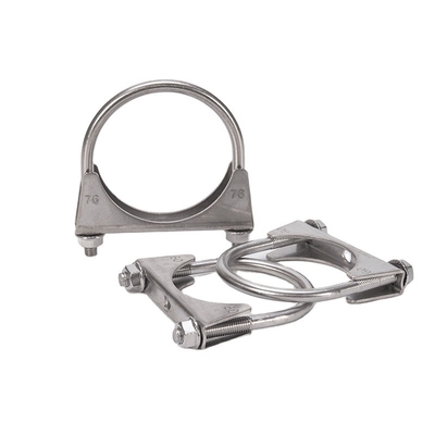 Sistema de medición INCH Estándar de 3,0&quot; Abrangador de escape de acero inoxidable U Abrangadores de tubos de tornillo No estándar