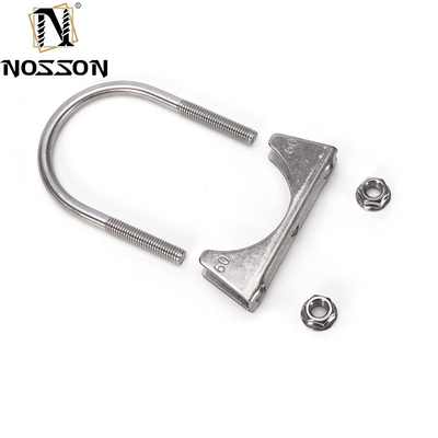 Sistema de medición INCH Estándar de 3,0&quot; Abrangador de escape de acero inoxidable U Abrangadores de tubos de tornillo No estándar