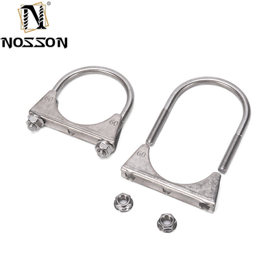 Sistema de medición INCH Estándar de 3,0&quot; Abrangador de escape de acero inoxidable U Abrangadores de tubos de tornillo No estándar