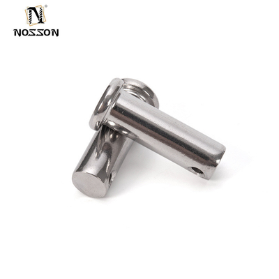 Pinos de Clevis estándar DIN1444 SUS304 de acero inoxidable con cabeza plana Pin de fijación de pines M3 M4 M5 M6 M8 M10