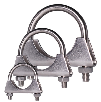 Sistema de escape de acero inoxidable U Bolt Muffler Clamp con sistema de medición métrica estándar y estándar