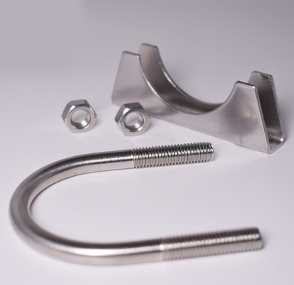 Sistema de escape de acero inoxidable U Bolt Muffler Clamp con sistema de medición métrica estándar y estándar