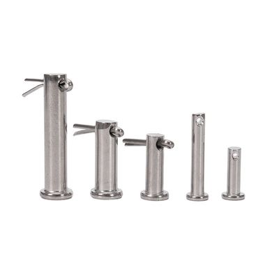 304 316 A2 A4 Acero inoxidable de cabeza plana Cerradura de seguridad Clavis pines para equipos de procesamiento de alimentos acabado brillante sin recubrimiento