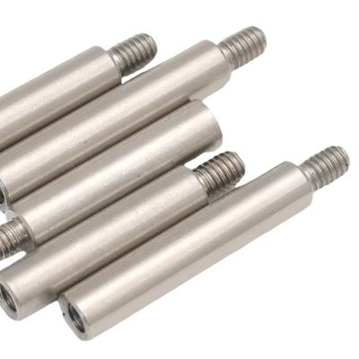 Bolsas de acero de latón longitud 10 mm 304 316 acero inoxidable cilindrica redonda larga tuerca de acoplamiento con acabado cromado