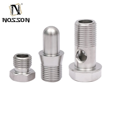 Bushing de acero inoxidable de latón de aluminio de plástico de precisión de fresado CNC personalizado de piezas de mecanizado de giro con código de cabeza cuadrada